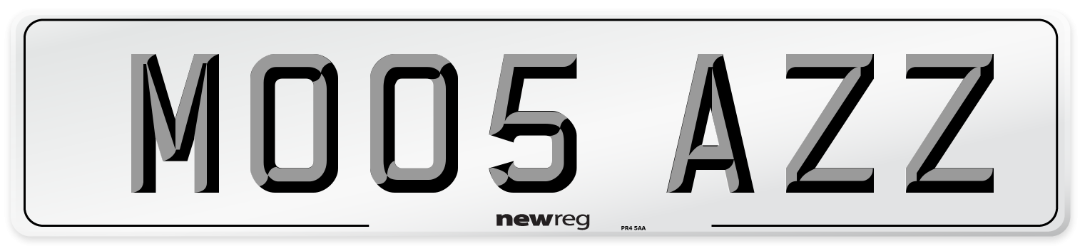 MO05 AZZ Number Plate from New Reg